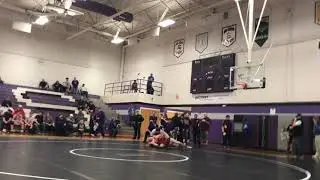 220 lb Austin Cook Sissonville WV vs Pomeroy Riverside WV 2017 Kanawha Co Wrestling Championship
