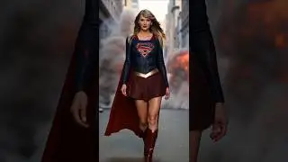 AI Celebrities as Supergirl 🦸&zwj;♀️ #shorts #midjourney #ai