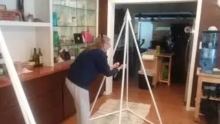 Demonstrating the Energy Field of the Newly Redesigned Russian PVC Pyramid