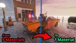 Baking 8 materials into one Material - Game Asset Optimization