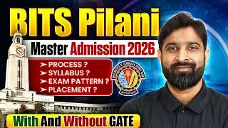 How to Get Admission In BITs Pilani Masters | With And Without GATE | Complete Information