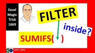 Double OR Logical Tests in SUMIFS Function using FILTER or IF or MMULT. Excel Magic Trick 1669.