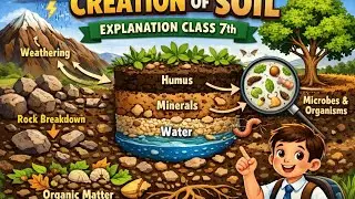 Creation of soil explanation class 7th.