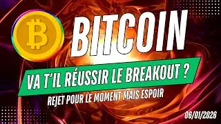 BITCOIN LE GRAND BREAKOUT ARRIVE 🔥 ? REJET POUR LE MOMENT MAIS ESPOIR ! ANALYSE CRYPTO & NEWS ✅