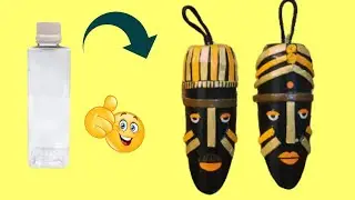 DIY Tribal mask  || Easy Tribal Mask from Plastic Bottle || Plastic bottle craft ideas ||