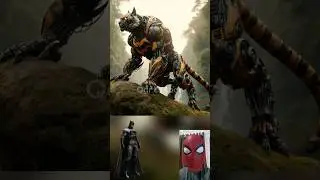 superheroes but tiger robot 😱🔥Marvel & DC-All Characters #marvel #avengers#shorts#robot