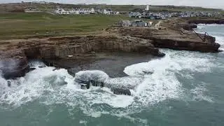 Portland Bill Dorset waterfall