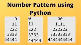 python patterns 2 : number pyramid