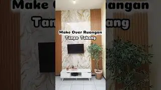 Make Over Ruang TV Tanpa Tukang #wallpanel #wallpaper @BunbunsProject