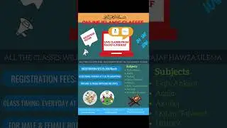 REGISTRATION ARE OPEN ONLINE ISLAMIC COURSE - DETAILS IN THE DESCRIPTION #islamiccourse #shiastatus