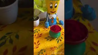 Easy Holi decoration / 💕✨#holi #holidecoration #ytshorts