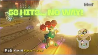 Kamek DESTROYS Bomb Battle! CRAZY 58‑Hit Streak in Mario Kart 8 Deluxe!