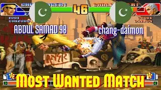 FT10 @kof98: ABDUL SAMAD 98 (PK) vs chang-daimon (PK) [King of Fighters 98 Fightcade] Jul 30