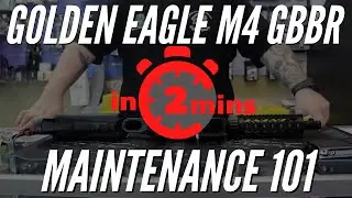 HOW TO: Clean and maintain the Golden Eagle Gas Blow Back M4 gel blaster maintenance IN 2 MINUTES