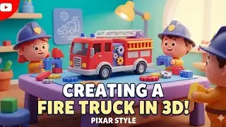 *Creating a fire bus* [kids vehicle video] #bus #viral #trending #animation #create 