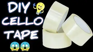 Diy cello tape at home || diy transparent tape ||how to make cello tape
