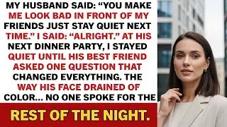 My Husband Said: “You Make Me Look Bad In Front Of My Friends Just Stay Quiet Next Time.”