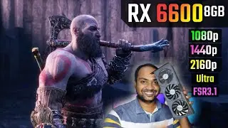 RX 6600 8GB पर God of War Ragnar&ouml;k का FPS और Benchmark Test