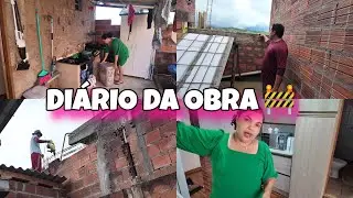 DIÁRIO DA OBRA🚧MORANDO NO SÍTIO,COMEÇOU A FAZER A ESCADA,PREPARANDO CAFÉ DA TARDE PROS PEDREIROS