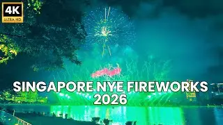 Fireworks & Music over Singapore | Calm New Year Night by Kallang