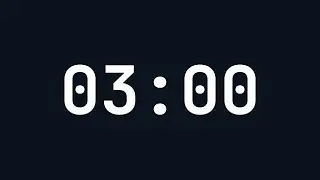 3 Minutes Countdown Timer | Gentle Alarm & Visual Effect | Short Practical Timer for Reminders
