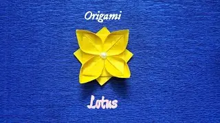 How To Make Origami Lotus 🪷 / Paper Flowers / Paper Craft @RAHIACREATES