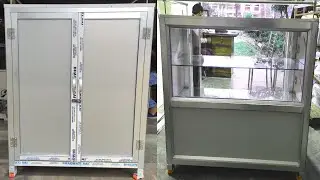 Pan showcase ! aluminium counter ! Paan shop ! How to make Aluminium showcase !