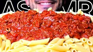 ASMR PENNE BOLOGNESE PASTA (EATING SOUNDS) NO TALKING MUKBANG