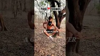 CAUTION ⚠️Don't try this 😱😱yogi power |Sanatani🚩|power of yoga| calisthenics  #hindu #shorts #viral