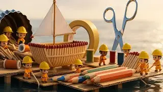 What happens when the elves build a boat with matchsticks?