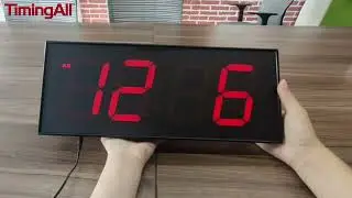 How to set digital wall clock display&mdash;LED 4 Digits 4 Inch Clock Display With Red Number