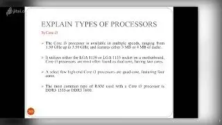 CF Unit 1 Part 19 Types of Processor