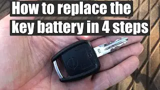 TUTORIAL: How to change / replace key battery on Opel / Vauxhall Holden Astra G, GT, Zafira, Vectra