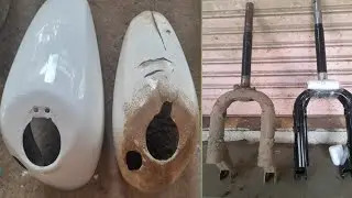 activa front mudguard change | activa handle barring install