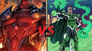 Red Onslaught vs Hal Jordan Parallax 