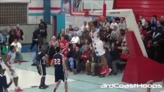 Duane Gibson With The Nice Chase Down Block And Demonte Flannigan Freaks Double Pump Reverse Dunk
