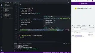 JavaScript HTML5 APIs 070 Watching and Clearing Realtime Geolocation Position