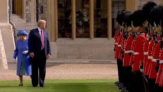 Awkward moments during Trump&rsquo;s visit to the UK