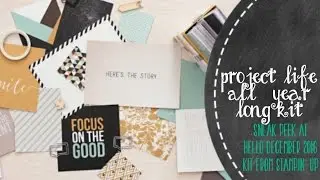 PLxSU All Year Long & Sneak Peek at Hello December 2016 Kit
