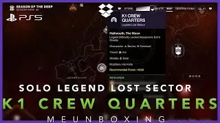Solo LEGEND Lost Sector K1 Crew Quarters Warlock #destiny2 #season21