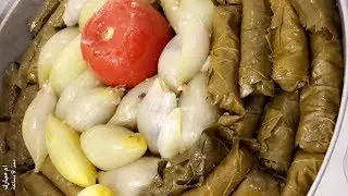 محشي ورق عنب بطريقة ام مبارك غادة المسلم
