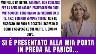 Mio figlio ha avvisato 'Festeggeremo la cena di NATALE a casa dei suoceri.' Loro hanno la preferenza