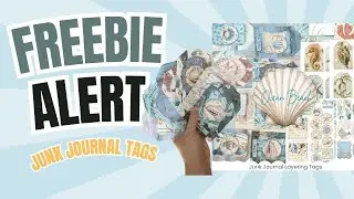 Free Printable Seashell Beach Junk Journal Layering Tags