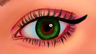 Digital Painting of an eye l Adobe Photoshop l i pad l