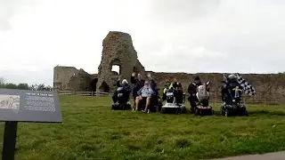 Pevensey Castle meet with the Bay and Eastbourne Rollers.