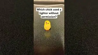 Which chicken used a lighter without permission?