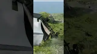 Chevrolet C45 Cargo Box Truck Crashes From The Top Of a Cliff | BeamNG Drive #BeamCrash Ep.28