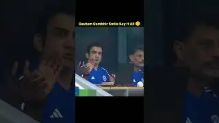 Gowtam gambhir celebration Tilak hit massive six #gowtam Gambhir #cricket #asicup2025 #virel #india