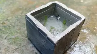 How To Make A Fish Tank With Cardboard Box And Cement | How To Make Aquarium Tank | Diy Fish Tank