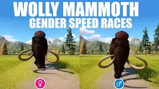 Woolly Mammoth Gender Speed Races in Planet Zoo Male vs Female